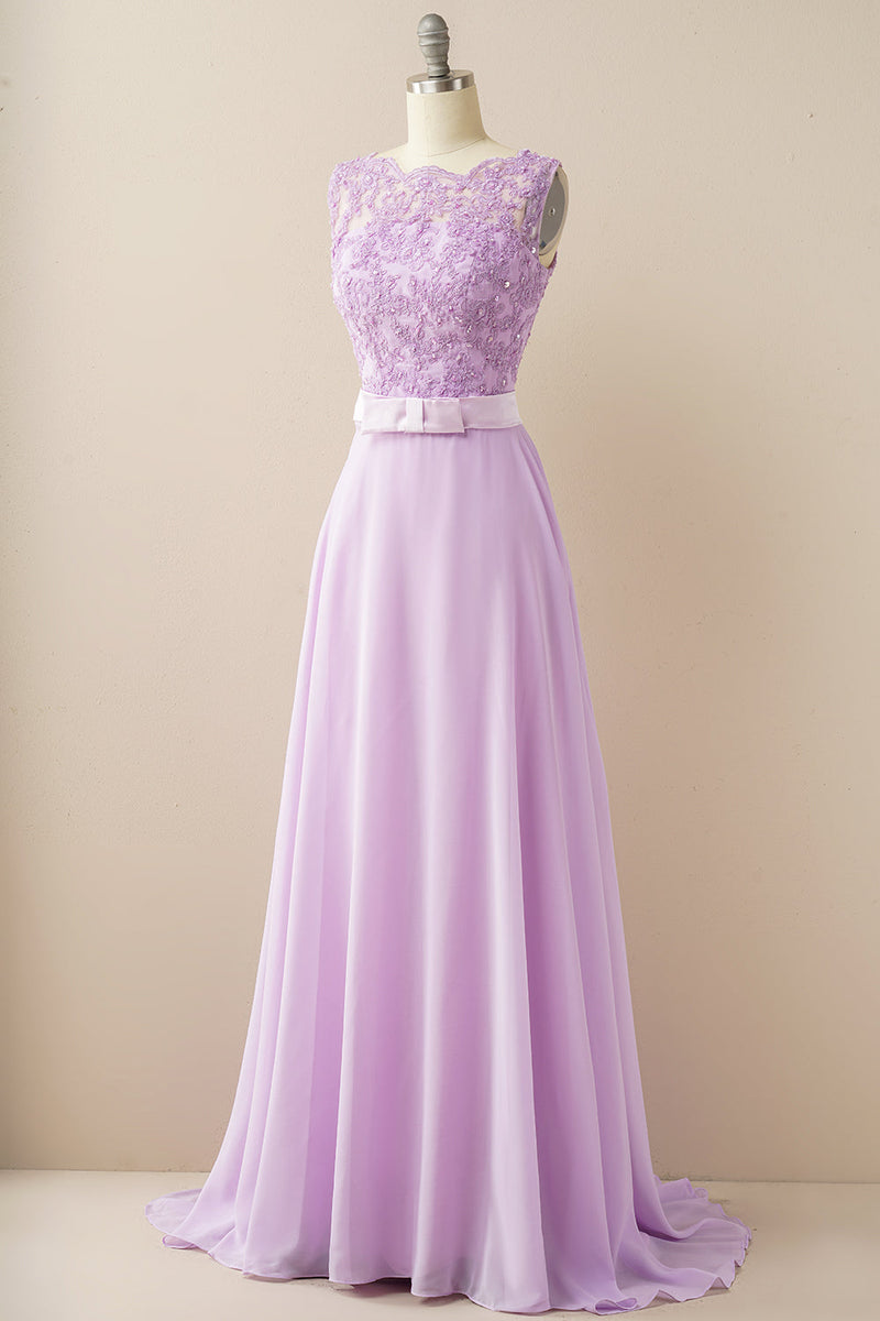 Load image into Gallery viewer, Applique Long Prom Dress