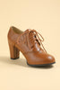 Load image into Gallery viewer, Black Leather Chunky Heels